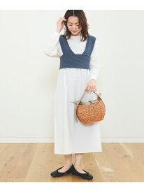【SALE／70%OFF】BEAMS HEART / ニットビスチェ セットアップ ワンピース BEAMS HEART WOMEN ビームス アウトレット ワンピース・ドレス その他のワンピース・ドレス ホワイト ベージュ カーキグリーン【RBA_E】[Rakuten Fashion]