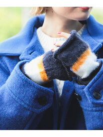 【SALE／60%OFF】【防寒/ギフト/プレゼント】ボーダー アームウォーマー Ray BEAMS ビームス アウトレット ファッション雑貨 手袋 ピンク【RBA_E】[Rakuten Fashion]