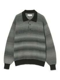 【SALE／50%OFF】グラデーション ニットポロ B:MING by BEAMS ビームス アウトレット トップス ニット ブラウン ブラック【RBA_E】【送料無料】[Rakuten Fashion]