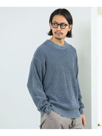 【SALE／50%OFF】5ゲージ オーバーダイ クルーネック ニット B:MING by BEAMS ビームス アウトレット トップス ニット ピンク ブルー【RBA_E】【送料無料】[Rakuten Fashion]