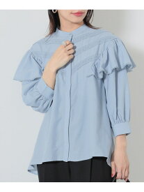 【SALE／40%OFF】Vヨークフリル プルオーバー BEAMS HEART WOMEN ビームス アウトレット トップス シャツ・ブラウス ブラック ホワイト ブルー【RBA_E】[Rakuten Fashion]