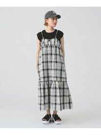 【SALE／50%OFF】チェック ティアード キャミ ワンピース Ray BEAMS ビームス アウトレット ワンピース・ドレス ワンピース【RBA_E】【送料無料】[Rakuten Fashion]
