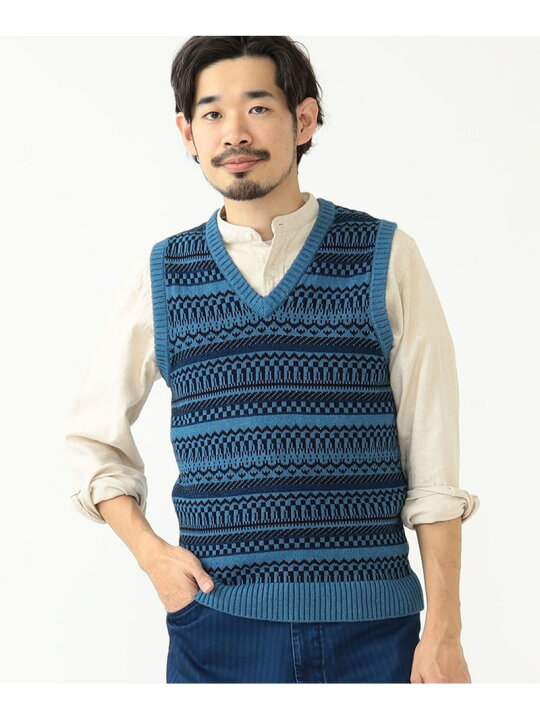 楽天市場】【SALE／60%OFF】BEAMS PLUS / インディゴ ジャカード 