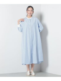 【SALE／40%OFF】クレリック シャツワンピース BEAMS HEART WOMEN ビームス アウトレット ワンピース・ドレス シャツワンピース ブラック ブルー【RBA_E】【送料無料】[Rakuten Fashion]