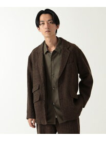 【SALE／40%OFF】BEAMS / ウールリネン 2B ジャケット BEAMS MEN ビームス アウトレット ジャケット・アウター テーラードジャケット・ブレザー ブラウン【RBA_E】【送料無料】[Rakuten Fashion]