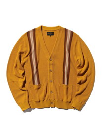 【SALE／60%OFF】BEAMS PLUS / コットン ジャカード ストライプ カーディガン BEAMS PLUS ビームス アウトレット トップス カーディガン ネイビー ブラック イエロー グリーン【RBA_E】【送料無料】[Rakuten Fashion]