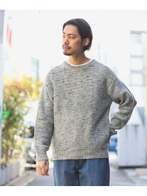 【SALE／60%OFF】グラデーション クルーネック ニット B:MING by BEAMS ビームス アウトレット トップス ニット グレー オレンジ【RBA_E】[Rakuten Fashion]