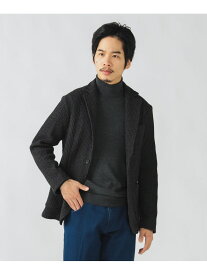 【SALE／60%OFF】ハニカムニット ジャケット BEAMS HEART MEN ビームス アウトレット トップス ニット グレー ブラック ネイビー【RBA_E】【送料無料】[Rakuten Fashion]