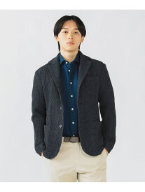 【SALE／60%OFF】ハニカムニット ジャケット BEAMS HEART MEN ビームス アウトレット トップス ニット グレー ブラック ネイビー【RBA_E】【送料無料】[Rakuten Fashion]