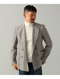 【SALE／30%OFF】TAGLIATORE / 別注 COSTA AZZURRA ミックスファブリック ストライプ ダブルブレスト ジャケット Brilla per il gusto ビームス アウトレット ジャケット・アウター テーラードジャケット・ブレザー グレー【RBA_E】【送料無料】[Rakuten Fashion]