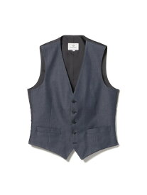 【SALE／60%OFF】ストレッチデニム ドレスジレ 25AW BEAMS HEART MEN ビームス アウトレット トップス ベスト・ジレ ネイビー ブルー【RBA_E】【送料無料】[Rakuten Fashion]