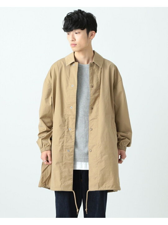楽天市場 Sale 80 Off Beams ロング コーチジャケット Beams Men ビームス アウトレット コート ジャケット ダッフル コート ベージュ ネイビー Rba E 送料無料 Rakuten Fashion Beams Outlet