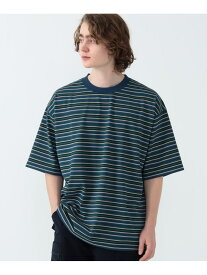 【SALE／30%OFF】クイックドライ ボーダー Tシャツ BEAMS HEART MEN ビームス アウトレット トップス カットソー・Tシャツ ネイビー ベージュ【RBA_E】【送料無料】[Rakuten Fashion]