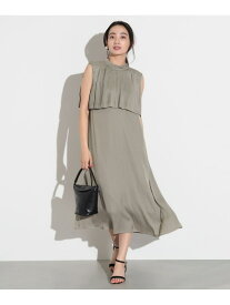 【SALE／40%OFF】フリルネック プリーツワンピース BEAMS HEART WOMEN ビームス アウトレット ワンピース・ドレス その他のワンピース・ドレス ピンク ネイビー グリーン【RBA_E】【送料無料】[Rakuten Fashion]