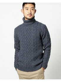 【SALE／80%OFF】BEAMS / ケーブル編み タートルネックニット BEAMS MEN ビームス アウトレット トップス ニット ホワイト ブラック ネイビー【RBA_E】[Rakuten Fashion]