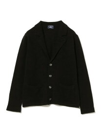 【SALE／50%OFF】【別注】MORGANO / ウールナイロン ニットジャケット BEAMS F ビームス アウトレット トップス ニット ブラウン ブラック【RBA_E】【送料無料】[Rakuten Fashion]