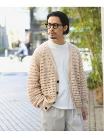 【SALE／50%OFF】メッシュ V カーディガン B:MING by BEAMS ビームス アウトレット トップス カーディガン ホワイト ブラック イエロー【RBA_E】【送料無料】[Rakuten Fashion]