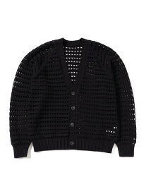 【SALE／50%OFF】メッシュ V カーディガン B:MING by BEAMS ビームス アウトレット トップス カーディガン ホワイト ブラック イエロー【RBA_E】【送料無料】[Rakuten Fashion]