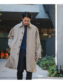 【SALE／60%OFF】BEAMS / イージーフィット ステンカラーコート 22FW BEAMS MEN ビームス アウトレット ジャケット・アウター その他のジャケット・アウター ブラック ベージュ【RBA_E】【送料無料】[Rakuten Fashion]