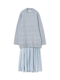 【SALE／30%OFF】ニット * インナーキャミワンピース セット(S~M) B:MING by BEAMS ビームス アウトレット ワンピース・ドレス ワンピース ブルー ネイビー ホワイト【RBA_E】【送料無料】[Rakuten Fashion]