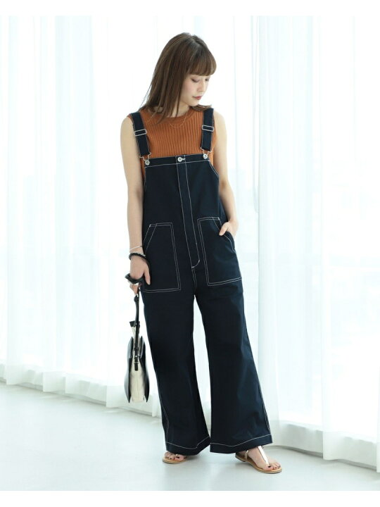 楽天市場】【SALE／50%OFF】Ray BEAMS / 配色ステッチ サロペット Ray 