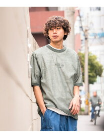 【SALE／60%OFF】麻混リネン レイヤード ニット Tシャツ(Tシャツセット) BEAMS HEART MEN ビームス アウトレット トップス カットソー・Tシャツ ブルー グリーン【RBA_E】[Rakuten Fashion]
