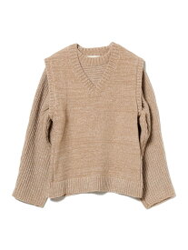 【SALE／60%OFF】ニットベスト * プルオーバー セット B:MING by BEAMS ビームス アウトレット トップス ニット ブルー ベージュ グレー【RBA_E】【送料無料】[Rakuten Fashion]