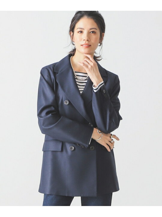 BEAMS LIGHTS ダブルブレザー M ネイビー
