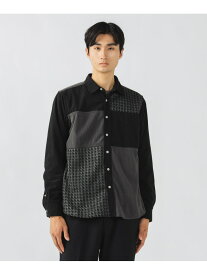 【SALE／40%OFF】コーデュロイ チェック 切り替え シャツ BEAMS HEART MEN ビームス アウトレット トップス シャツ・ブラウス ブラウン ブラック【RBA_E】【送料無料】[Rakuten Fashion]