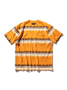 �ySALE�^50%OFF�zPocket Tee Jacquard Stripe BEAMS PLUS �r�[���X �A�E�g���b�g �g�b�v�X �J�b�g�\�[�ET�V���c �O���[ �l�C�r�[ �C�G���[�yRBA_E�z�y���������z[Rakuten Fashion]