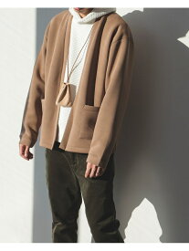 【SALE／70%OFF】BEAMS HEART / ダンボール ボタンレス カーディガン BEAMS HEART ビームス アウトレット トップス スウェット・トレーナー ネイビー ベージュ【RBA_E】[Rakuten Fashion]