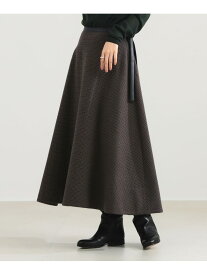 【SALE／40%OFF】AK+1 / ウール チェック フレアスカート Demi-Luxe BEAMS ビームス アウトレット スカート その他のスカート ブラック【RBA_E】【送料無料】[Rakuten Fashion]