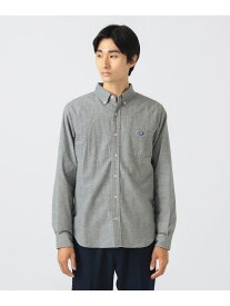 【SALE／40%OFF】コーヒー刺繍 ボタンダウン ネルシャツ BEAMS HEART MEN ビームス アウトレット トップス シャツ・ブラウス ネイビー グレー【RBA_E】【送料無料】[Rakuten Fashion]