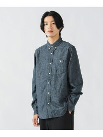 【SALE／40%OFF】コーヒー刺繍 ボタンダウン ネルシャツ BEAMS HEART MEN ビームス アウトレット トップス シャツ・ブラウス ネイビー グレー【RBA_E】【送料無料】[Rakuten Fashion]