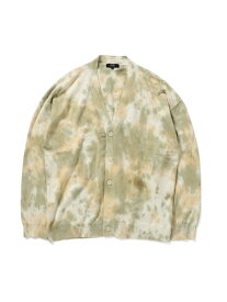 【SALE／70%OFF】BEAMS HEART / タイダイ ビッグ カーディガン BEAMS HEART ビームス アウトレット トップス ニット ブルー ベージュ【RBA_E】[Rakuten Fashion]
