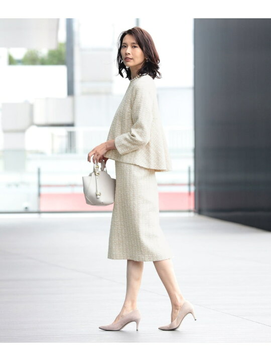 楽天市場】【SALE／50%OFF】Demi-Luxe BEAMS / バックフレア ツイード 