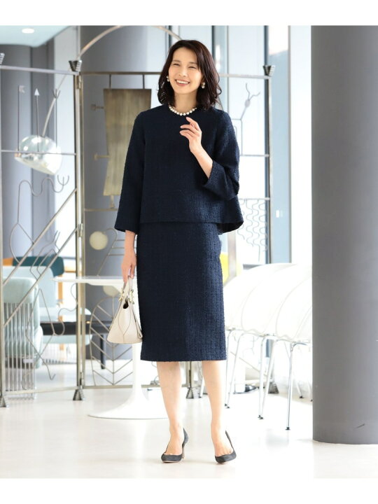 楽天市場】【SALE／50%OFF】Demi-Luxe BEAMS / バックフレア ツイード 