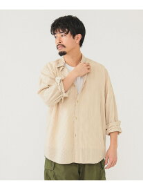 【SALE／60%OFF】リラックスフィット クレイジー ドビーシャツ BEAMS ビームス アウトレット トップス シャツ・ブラウス ベージュ ブラック ホワイト【RBA_E】【送料無料】[Rakuten Fashion]