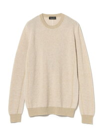 【SALE／40%OFF】ROBERTO COLLINA / ミックスファブリック クルーネックニット Brilla per il gusto ビームス アウトレット トップス ニット ベージュ グレー【RBA_E】【送料無料】[Rakuten Fashion]