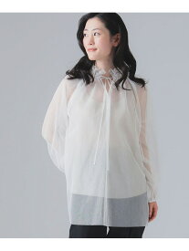 【SALE／60%OFF】コットン チュール ブラウス EFFE BEAMS ビームス アウトレット トップス シャツ・ブラウス ホワイト【RBA_E】【送料無料】[Rakuten Fashion]