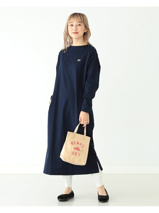 楽天市場 Lacoste Beams Boy 別注 ボートネック ドレス Beams Boy ビームス アウトレット ワンピース シャツ ワンピース ブラック ネイビー 送料無料 Rakuten Fashion Beams Outlet