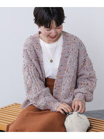 【SALE／40%OFF】カラーネップ カーディガン BEAMS HEART WOMEN ビームス アウトレット トップス カーディガン ホワイト ネイビー ブルー グリーン【RBA_E】[Rakuten Fashion]