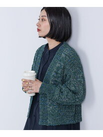 【SALE／40%OFF】カラーネップ カーディガン BEAMS HEART WOMEN ビームス アウトレット トップス カーディガン ホワイト ネイビー ブルー グリーン【RBA_E】[Rakuten Fashion]
