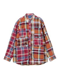 【SALE／40%OFF】BEAMS / マルチポケット マドラスチェック ボタンダウンシャツ BEAMS ビームス アウトレット トップス シャツ・ブラウス【RBA_E】【送料無料】[Rakuten Fashion]