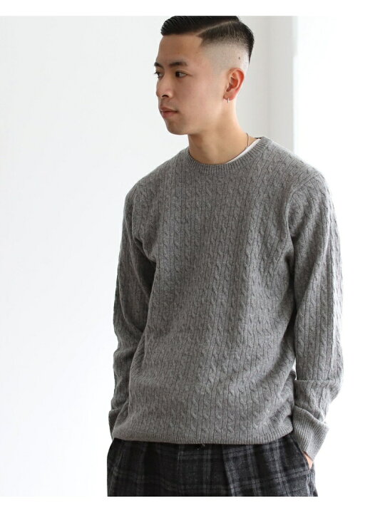 楽天市場】【SALE／60%OFF】BEAMS / カシミヤ ケーブル クルーネック 