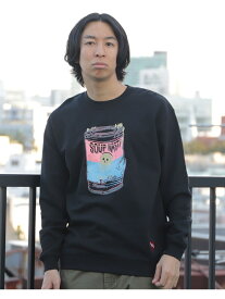 【SALE／60%OFF】BEAMS T / SOUP クルーネックスウェット BEAMS T ビームス アウトレット トップス スウェット・トレーナー ベージュ ブラック【RBA_E】[Rakuten Fashion]