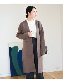 【SALE／40%OFF】ダブルフェイスニット ロングカーディガン(ウォッシャブル) BEAMS HEART WOMEN ビームス アウトレット トップス カーディガン ベージュ ネイビー【RBA_E】【送料無料】[Rakuten Fashion]