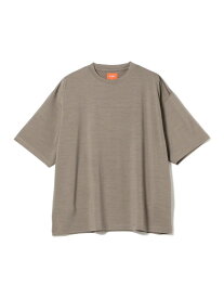 【SALE／40%OFF】BEAMS / 37.5テクノロジー ワイド ウール Tシャツ BEAMS ビームス アウトレット トップス カットソー・Tシャツ ベージュ【RBA_E】【送料無料】[Rakuten Fashion]