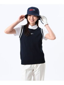 ORANGE LABEL / リブライン ニット ベスト BEAMS GOLF ORANGE LABEL ビームス アウトレット トップス ベスト・ジレ ネイビー ホワイト【送料無料】[Rakuten Fashion]