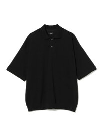【SALE／50%OFF】ストライプ メッシュ ポロシャツ BEAMS ビームス アウトレット トップス ポロシャツ ブラック ネイビー【RBA_E】【送料無料】[Rakuten Fashion]